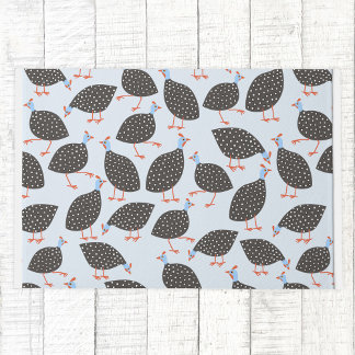 Guinea Fowl Cute Bird Pattern Doormat