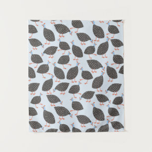 Guinea Fowl Cute Bird Pattern Tapestry