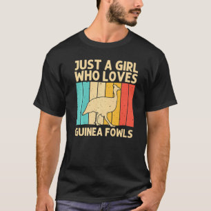 Guinea Fowl For Girls Kid Bird Chicken Farm T-Shirt