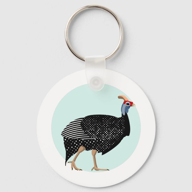 Guinea fowl key ring (Front)