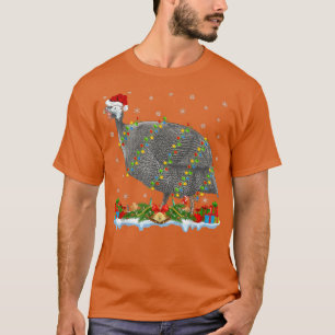 Guinea Fowl Lover Matching Santa Hat Guinea Fowl C T-Shirt