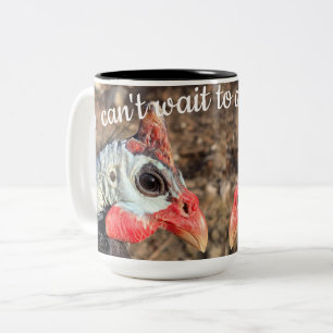 Guinea Fowl Two-Tone Coffee Mug