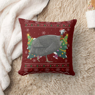 Guinea Fowl Xmas Gift Ugly Guinea Fowl Bird Christ Cushion
