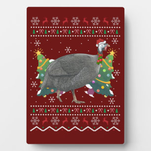 Guinea Fowl Xmas Gift Ugly Guinea Fowl Bird Christ Plaque