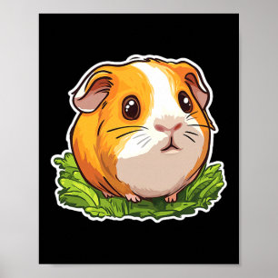 Guinea G Cute Animals Guinea G Comfort Colors Adul Poster