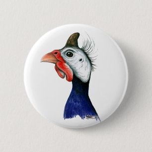 Guinea Head 6 Cm Round Badge
