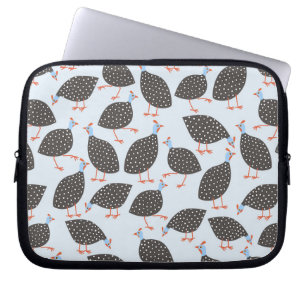 Guinea Hen Bird Pattern Laptop Sleeve