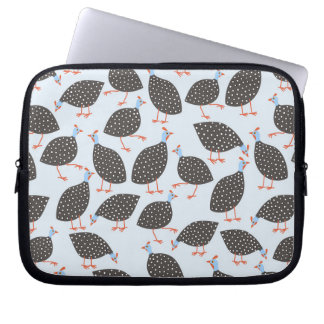 Guinea Hen Bird Pattern Laptop Sleeve