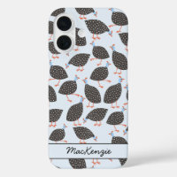 Guinea Hen Bird Pattern Personalised