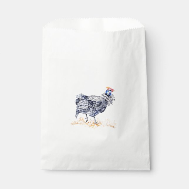 Guinea hen favour bags (Front)