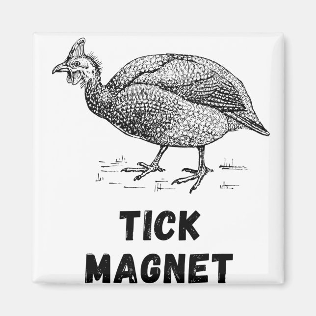 Guinea Hen Fowl Farm Animals Country Poultry Guine Magnet (Front)