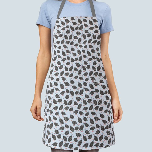 Guinea Hen Fun Bird Pattern Apron (Creator Uploaded)