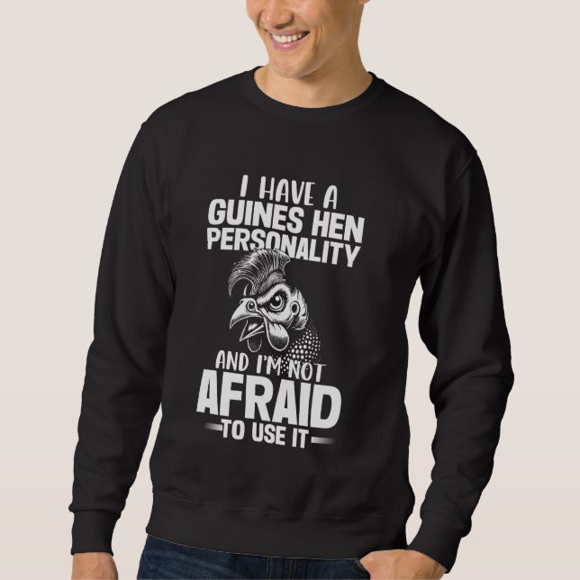 Guinea Hen Guinea Fowl Sweatshirt (Front)