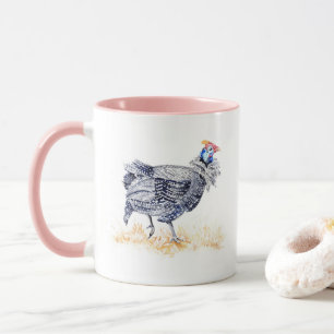 Guinea hen mug