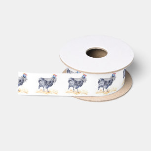 Guinea hen satin ribbon