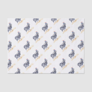 Guinea hen tissue paper