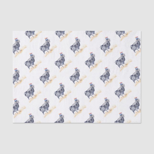 Guinea hen tissue paper (Front)