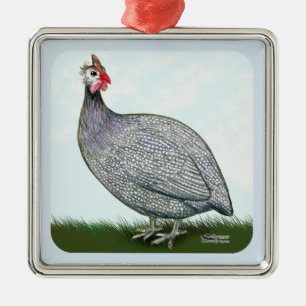 Guinea Lavender On Watch Metal Tree Decoration