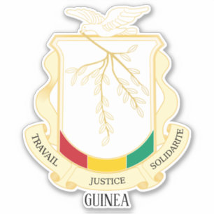 Guinea National Coat Of Arms Patriotic