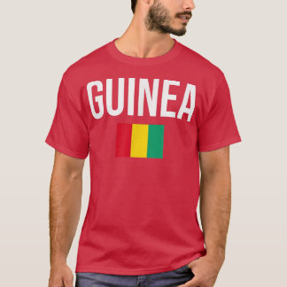 Guinea National Flag Proud Guinean African  T-Shirt