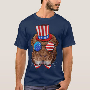 Guinea Pig 4th of July American Guinea Pig USA Unc T-Shirt