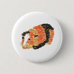 Guinea Pig 6 Cm Round Badge