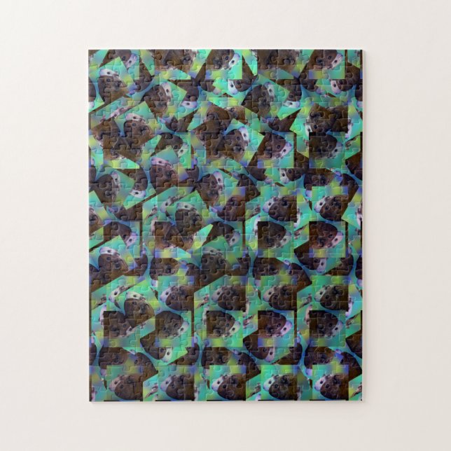 Guinea Pig Abstract Art, Jigsaw Puzzle (Vertical)