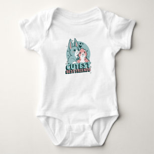 Guinea Pig And Bunny Cute  Baby Bodysuit