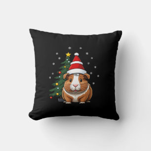 Guinea Pig at Christmas Cushion