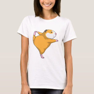 Guinea pig at Yoga Stretching exercise T-Shirt