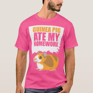 Guinea Pig Ate My Homework Guinea Lover Premium 21 T-Shirt