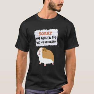 Guinea Pig Ate My Homework Kids School T-Shirt