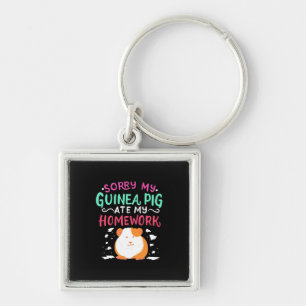 Guinea Pig Back To School Key Ring