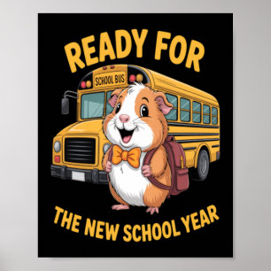 Guinea Pig Back To School Pet Guinea Pig New Poster