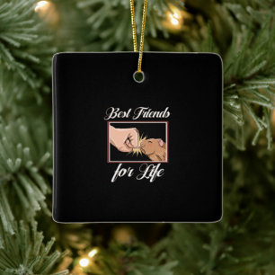 Guinea Pig Best Friends For Life   Cute Pet Lover Ceramic Ornament