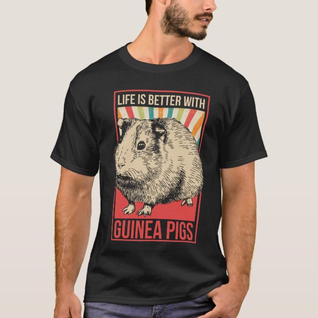 Guinea pig Better life T-Shirt (Front)