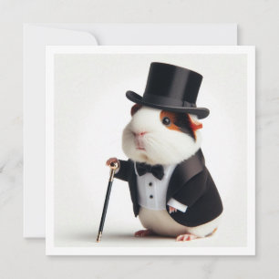 Guinea pig birthday, Guinea pig graduation Invitation