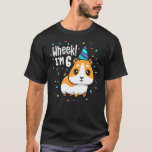 Guinea Pig Birthday Party Wheek Kids 6 Year Old 6t T-Shirt<br><div class="desc">This premium item is as close to perfect as can be. It is optimized for all types of print and will quickly become your favorite product. Soft,  comfortable and durable,  this is a definite must-own and</div>