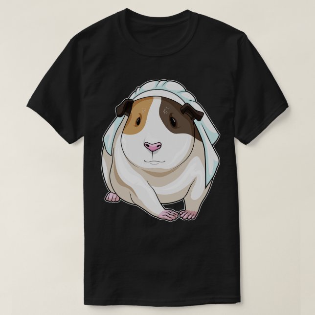Guinea pig Bride Wedding T-Shirt (Design Front)