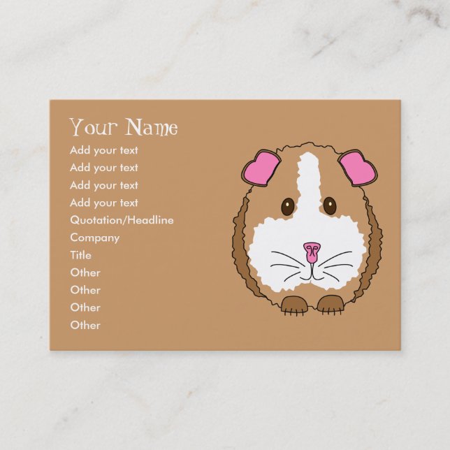 Guinea Pig Business Card (Front)