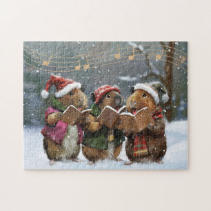 Guinea Pig Carol Singers Jigsaw Puzzle
