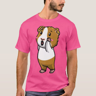 Guinea Pig Cavy Rodent Emoticon Premium2111  T-Shirt