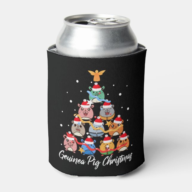 Guinea Pig Christmas Can Cooler (Can Front)