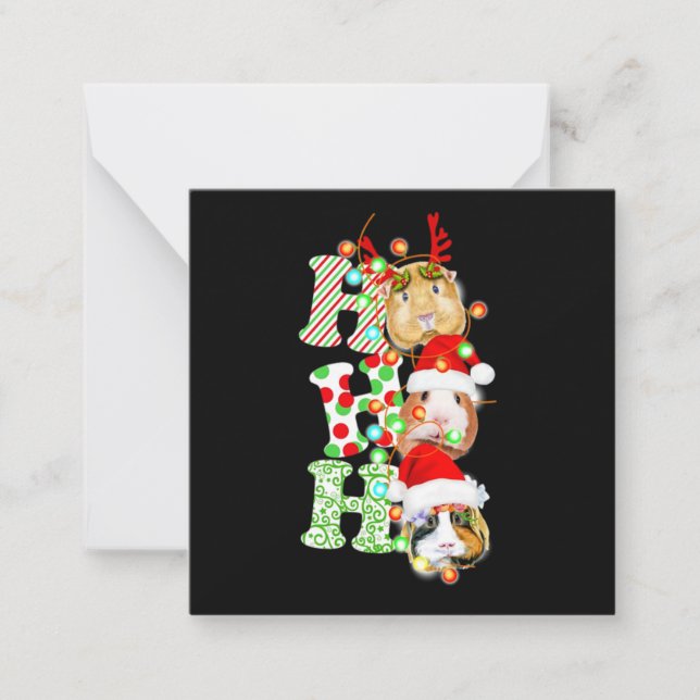 Guinea Pig Christmas Card (Front)