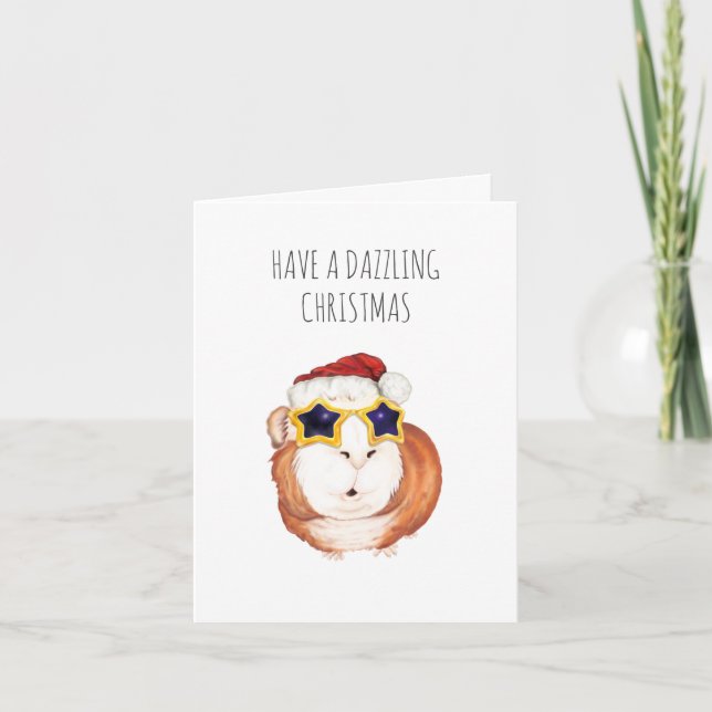 Guinea Pig Christmas Card (Front)