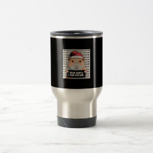 Guinea Pig Christmas Cavy Dear Santa I Can Explain Travel Mug