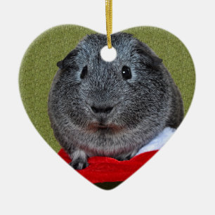 Guinea Pig Christmas Ceramic Tree Decoration