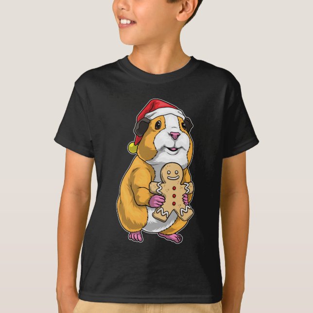 Guinea pig Christmas Cookie T-Shirt (Front)