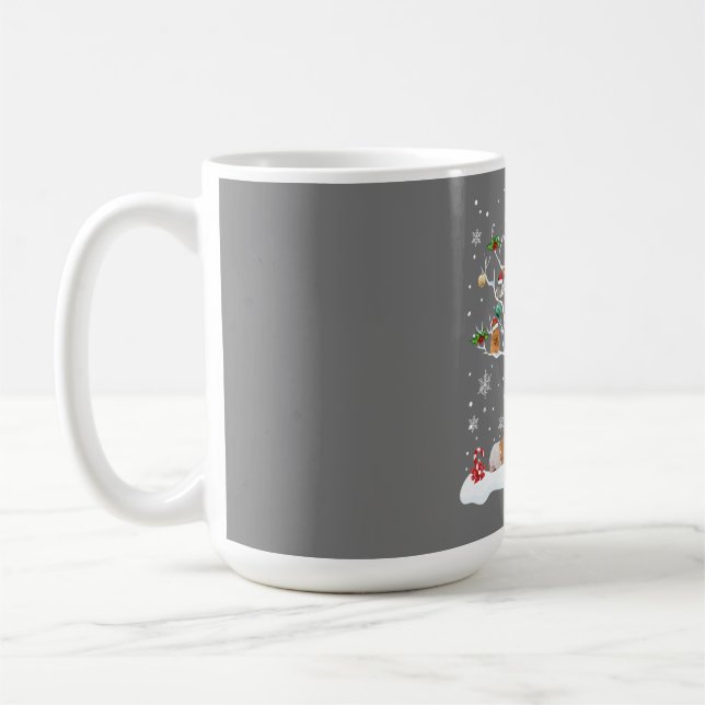 Guinea Pig Christmas On Winter Tree Goat Lover Paj Coffee Mug (Left)