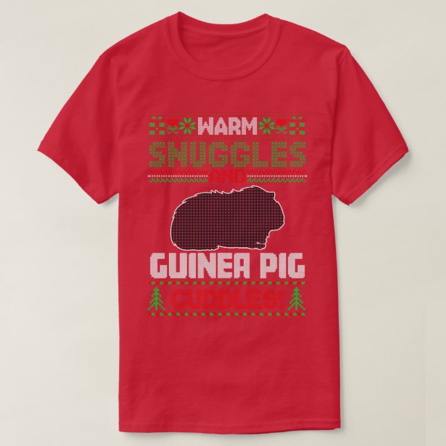 Guinea Pig Christmas Pajama Ugly Christmas Sweater (Design Front)